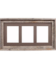 5" x 7" Gray Wood Hanging Picture Frame with Mat