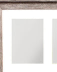 5" x 7" Gray Distressed Reclaimed Wood Hanging Picture Frame with Mat