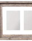 5" x 7" Gray Distressed Reclaimed Wood Hanging Picture Frame with Mat