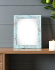 8" x 10" Blue Wood Tabletop Picture Frame