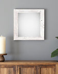 10" x 10" White Wood Hanging Picture Frame