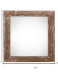 8" x 8" Brown Wood Tabletop Picture Frame