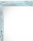 10" x 10" Blue Wood Hanging Picture Frame
