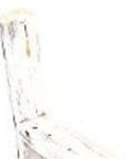 48" White Distressed Solid Wood Four Step Ladder Shelf