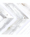 Set of Three Gray Distressed Wood Hanging Arrow Dimensional Sculptures