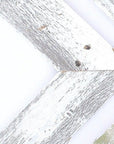 Set of Three Gray Distressed Wood Hanging Arrow Dimensional Sculptures