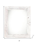 6" x 6" White Wood Tabletop Picture Frame