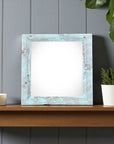 6" x 6" Blue Wood Tabletop Picture Frame