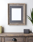 16" x 20" Gray Wood Hanging Picture Frame
