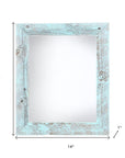 12" x 18" Blue Wood Hanging Picture Frame
