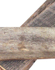 Set of Six 3" x 12" Gray And Brown Wood Planks Wall Decor