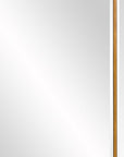 Recatngle Gold Leaf Mirror With Angled Corners Frame