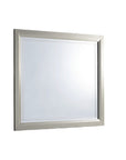 36" Silver Framed Dresser Mount Mirror
