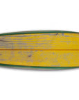 76" X 18" Yellow Wood Hanging Dimensional Sculpture