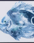 Set of Two 14" X 16" Blue Fish Wall Decor