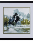 Reflections Watercolor Abstract Framed Art