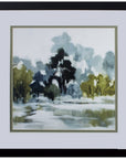 Reflections Watercolor Abstract Framed Art