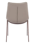 Set Of Two Walnut Solid Back Dining Chairs