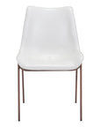 Set Of Two Walnut Solid Back Dining Chairs