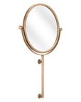 Gold Round Wall Mount Mirror