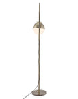 69" Bronze Steel Floor Lamp With Bronze Steel Globe Shade