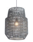 Gray Woven Sky Zig Zag Ceiling Lamp