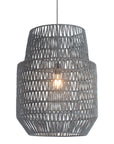 Gray Woven Sky Zig Zag Ceiling Lamp
