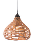 Natural Lantern Metal Dimmable Ceiling Light With Natural Shades