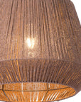 Brown Woven Paper String Hanging Pendent Lamp
