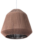 Brown Woven Paper String Hanging Pendent Lamp