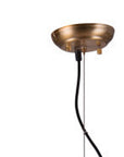 Gold Shaded Four Light Metal Dimmable Ceiling Light With Clear Shades