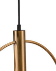 Gold Ring Metal Dimmable Chandelier