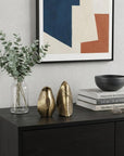 Set of Two 3" Gold Metal Bird Decorative Bookends