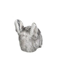 Set of Two 6" Silver Metal Dog Decorative Bookends
