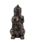 Set of Two Gray Resin Bear Decorative Bookends