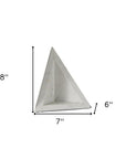 Set of Two White Marble Decorative Bookends