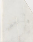 Set of Two White Marble Decorative Bookends