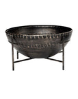 Set of Two Black Metal Decorative Bowl
