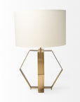 Gold Geometric Design Table Lamp