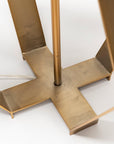 Gold Geometric Design Table Lamp