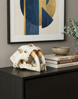 Authentic Replica Sabertooth Skull Sculpture