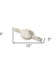 Set of Three 3" White Solid Wood Tabletop Sculpture