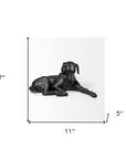 Black Metal Labrador Dog Sculpture