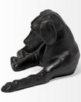 Black Metal Labrador Dog Sculpture