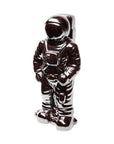 Over The Moon Silverplated Astronaut Sculpture