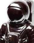 Over The Moon Silverplated Astronaut Sculpture