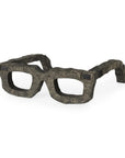Eugene Rustic Brown Wooden Eyeglass Sculpture