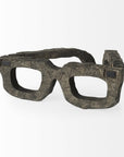 Eugene Rustic Brown Wooden Eyeglass Sculpture