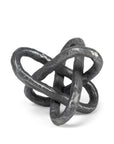 Petite Silver Metal Chain Link Sculpture