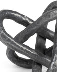Petite Silver Metal Chain Link Sculpture